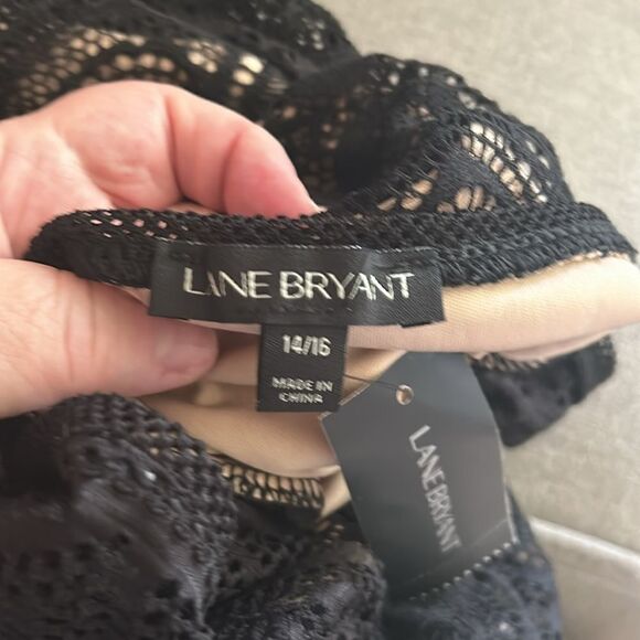 New Lane Bryant black lace blouse top size 14/16 - Picture 7 of 7